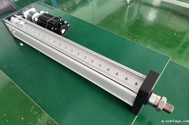 超长大推力伺服电缸的防弯曲支撑