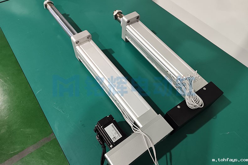 折返式电动缸后盖P和PJ的区别